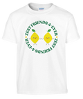 Zest Friends 4-Ever t-shirt barn – vit med glada citroner